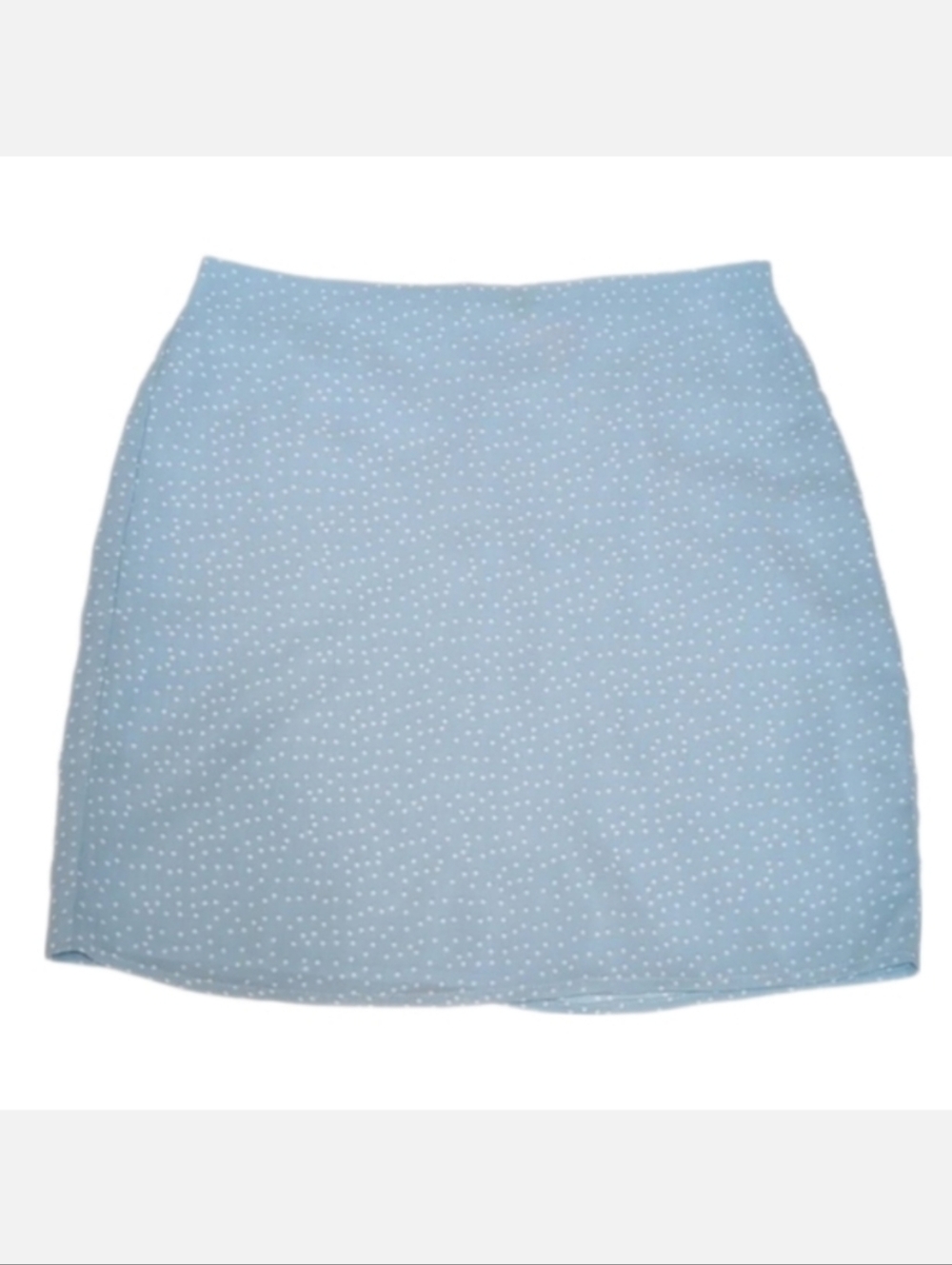 Re:Named Polka Dot Chiffon Mini Skirt Pencil Spring Easter Baby Blue Size Small